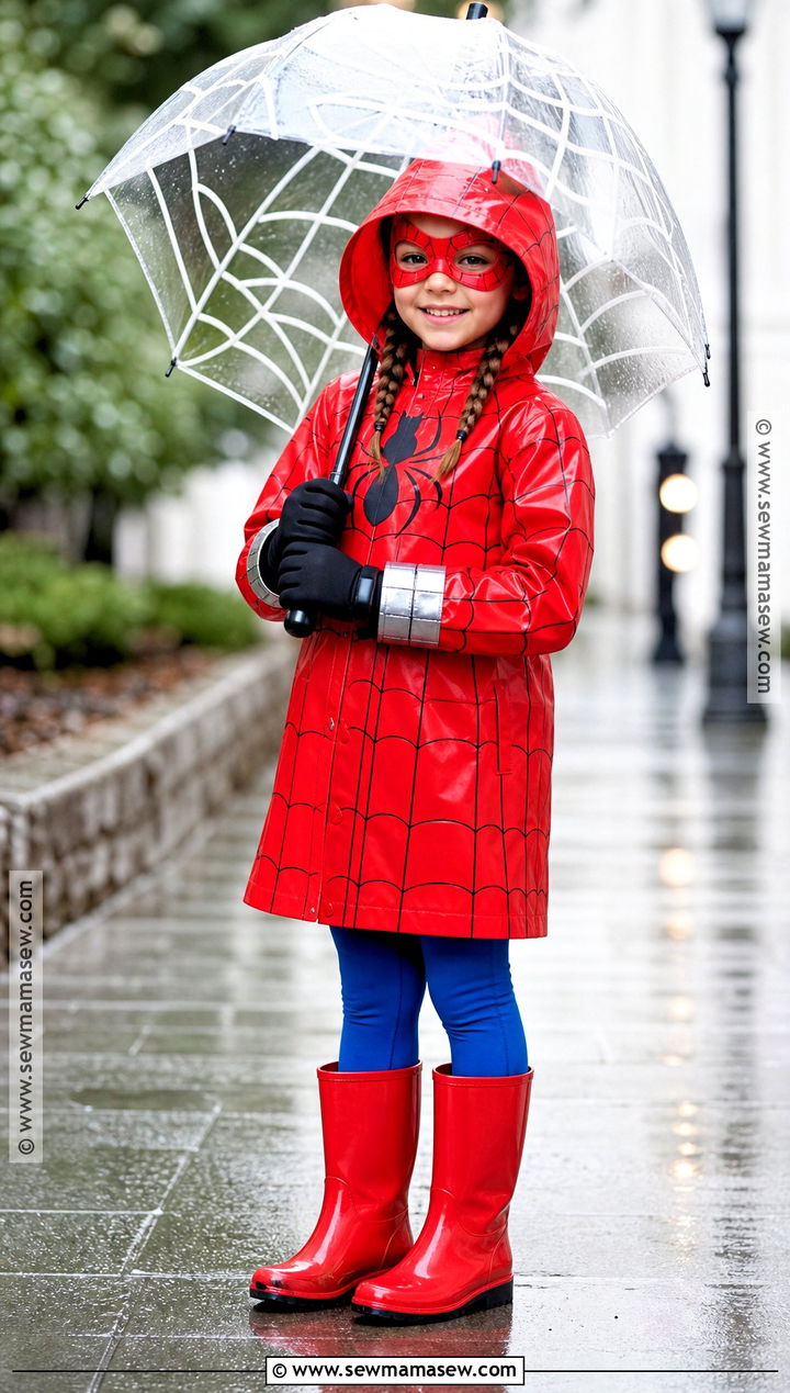 Spider Girl Raincoat Costume - 30 spiderman girl costume ideas