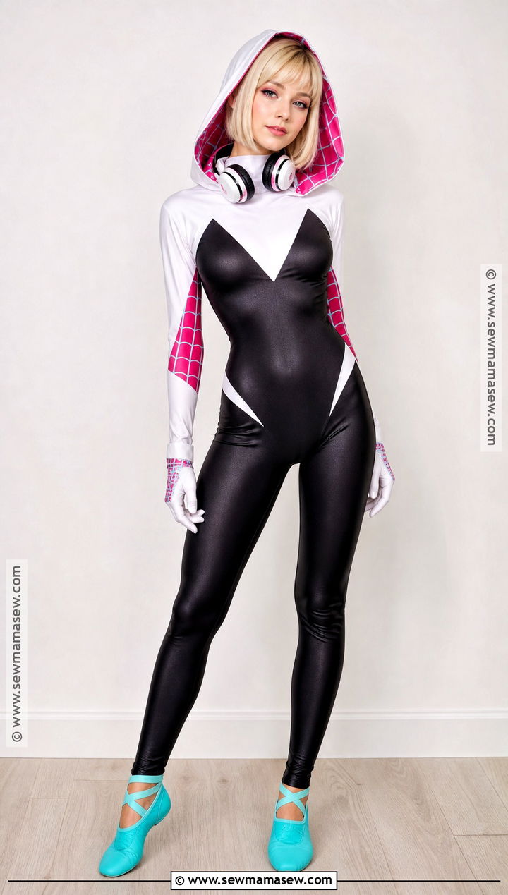 Spider Gwen Costume With Blue Sneakers - 30 spiderman halloween costumes for women
