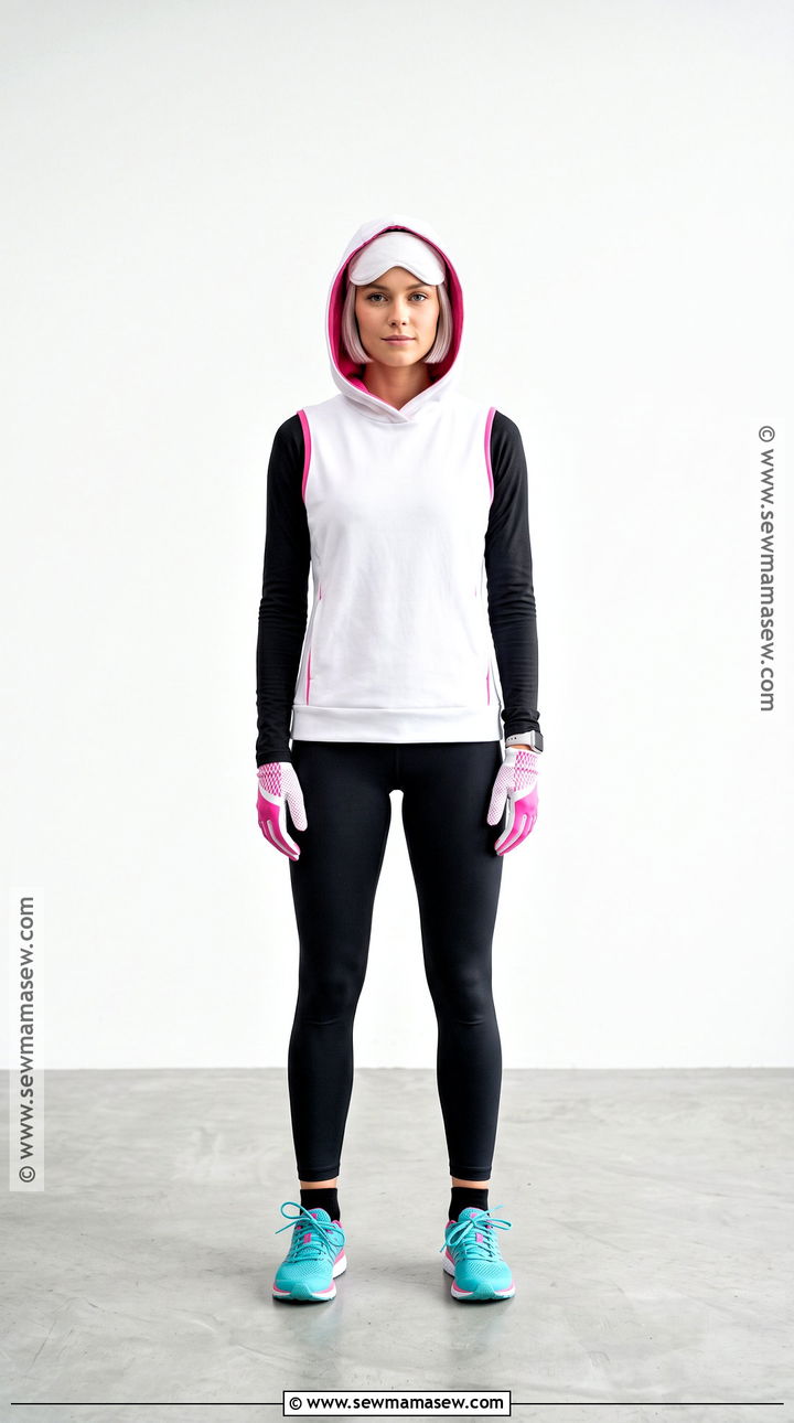 Spider Gwen Costume With White Hood - 35 Super Hero Costumes for Women