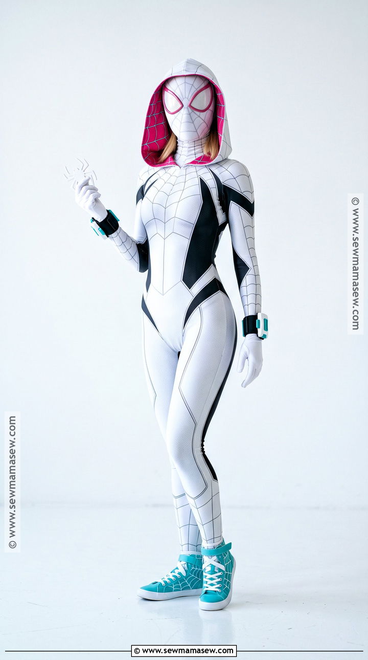 Spider Gwen Hooded Cosplay - 30 spiderwoman cosplay ideas