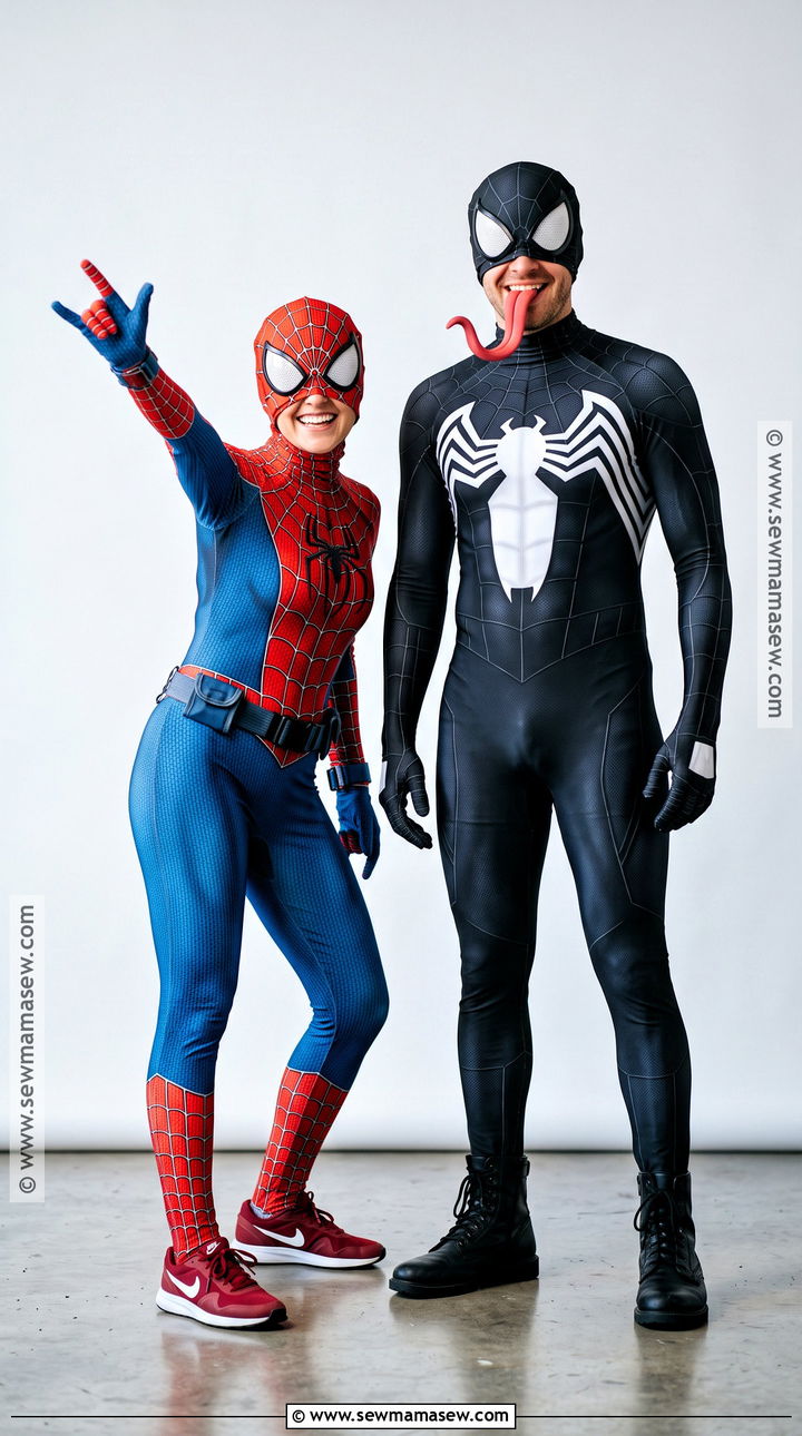 Spider Man And Venom Costume - 30 Spiderman Couples Costume Ideas