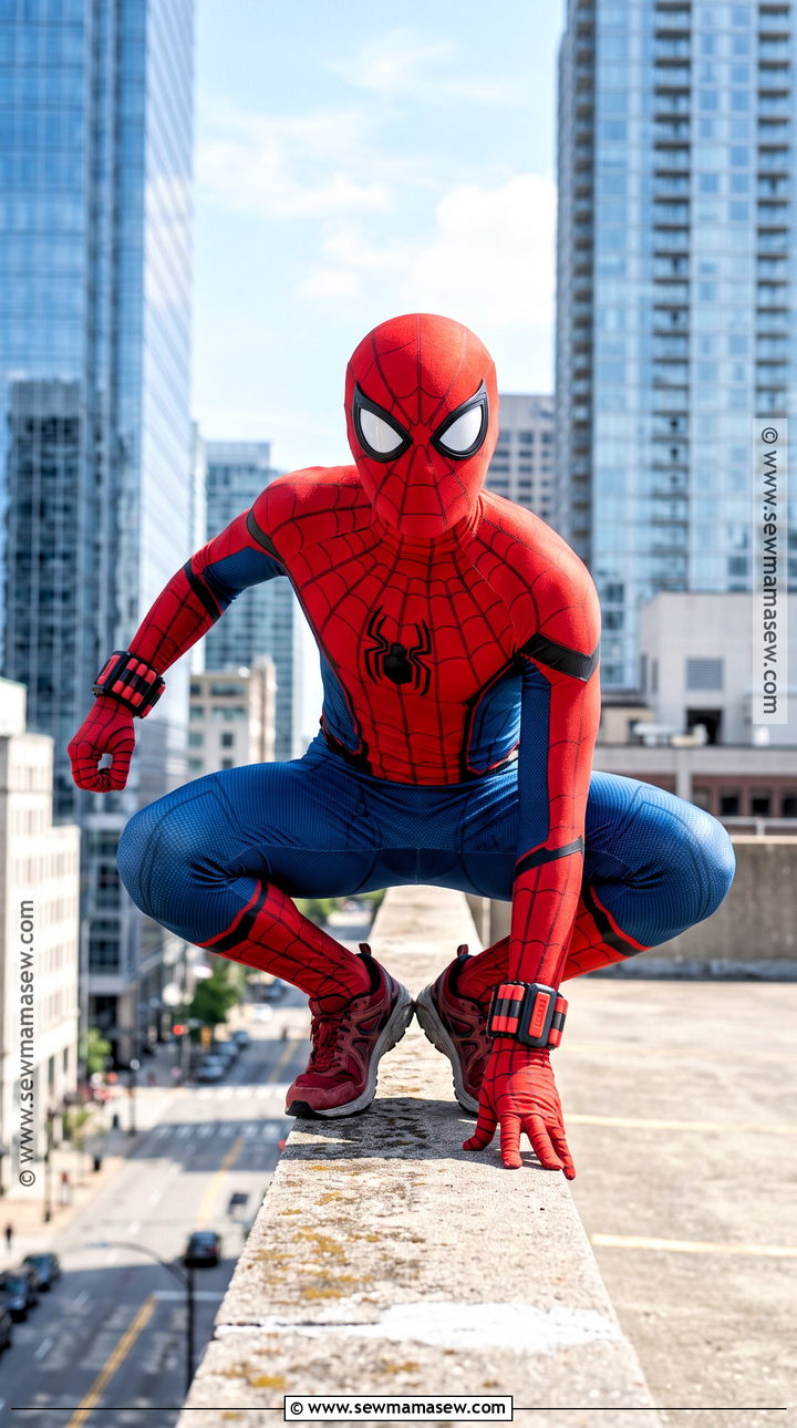 Spider Man Cosplay With Red And Blue Suit - 30 Men Cosplay Ideas