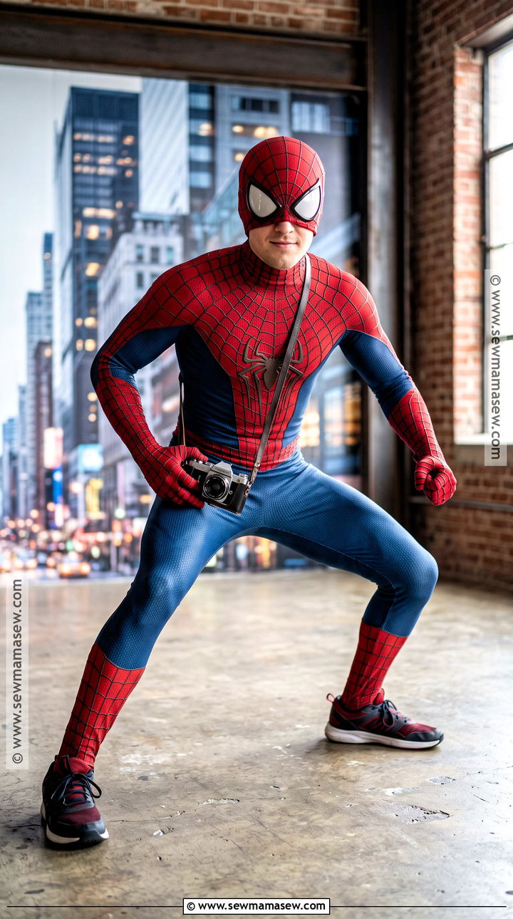 Spider Man Costume With Red And Blue Suit - 45 Halloween Costumes for Men