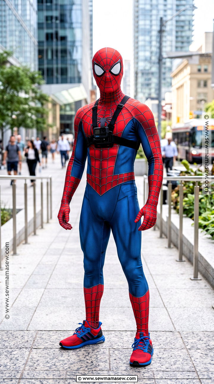 Spider Man Costume With Red Mask - 35 halloween costumes male