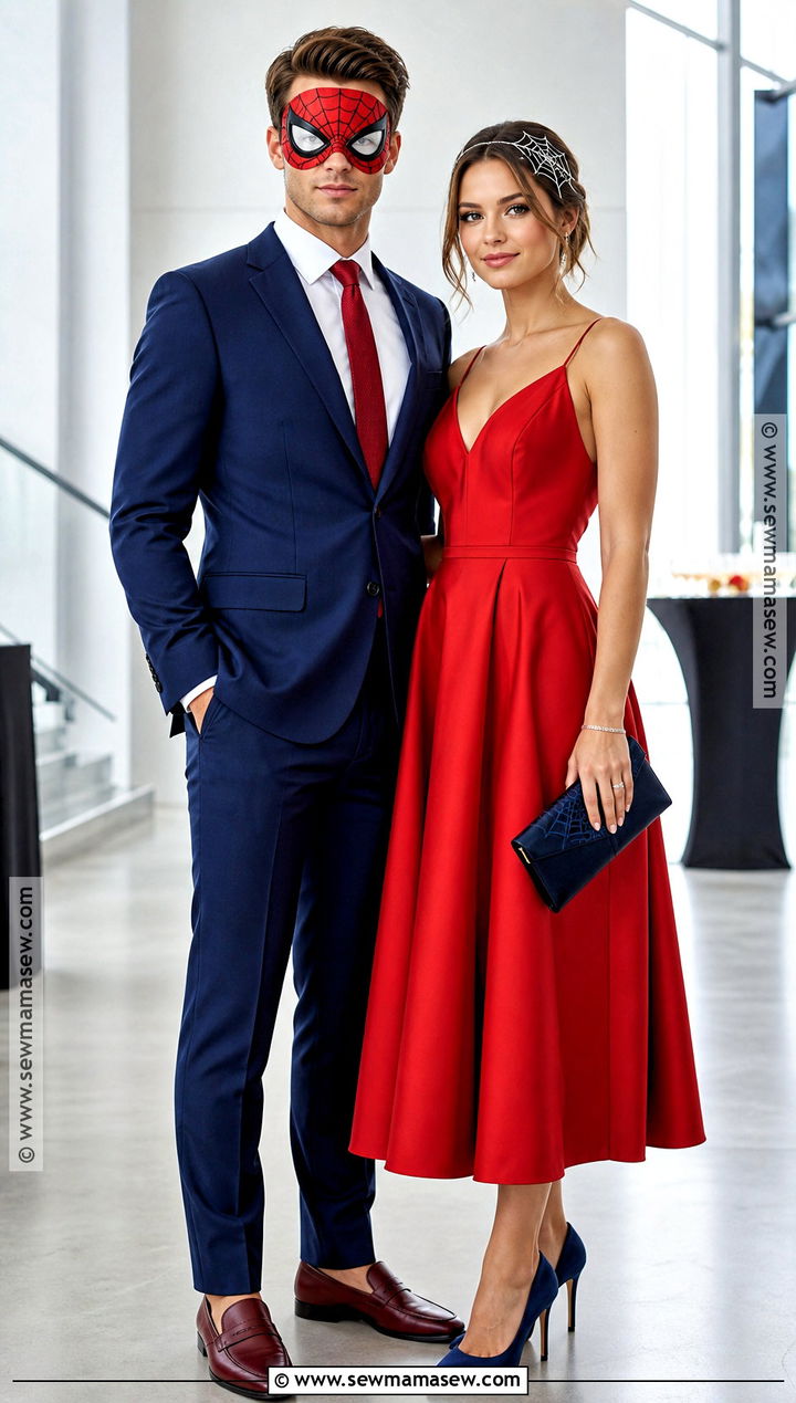Spider Man Formal Couple Costume - 30 Spiderman Couples Costume Ideas