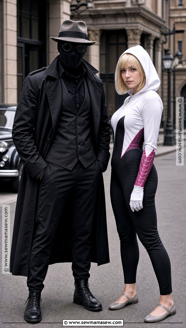 Spider Man Noir And Spider Gwen Costume - 30 Spiderman Couples Costume Ideas