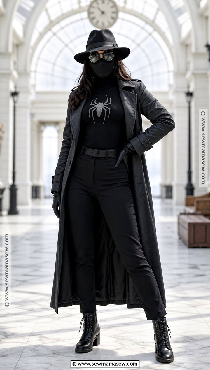 Spider Man Noir Costume With Trench Coat - 35 spider man costume ideas for women