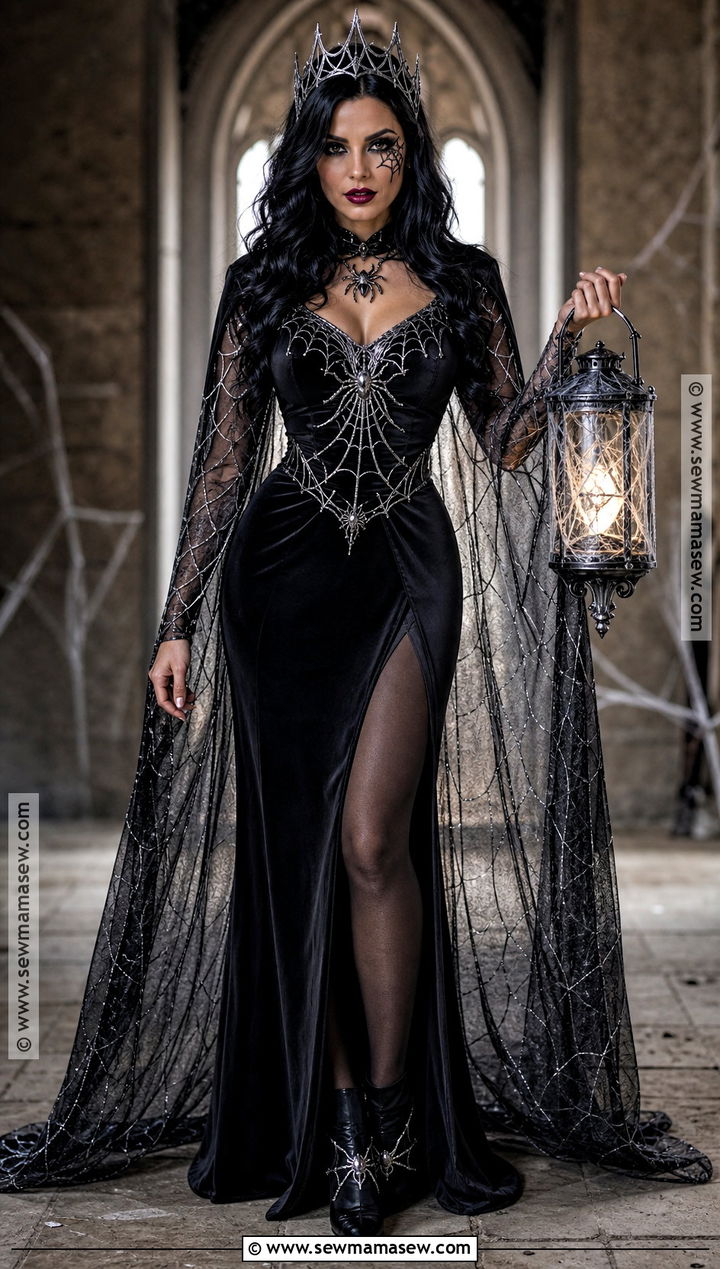 Spider Queen Costume With Black Hair - 30 black hair halloween costumes ideas