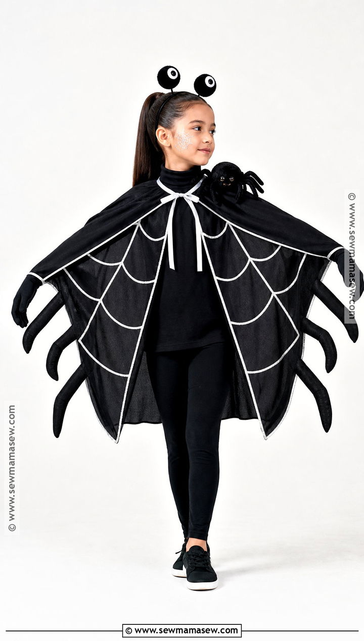 Spider Web Cape Costume - 30 spider costume ideas for kids