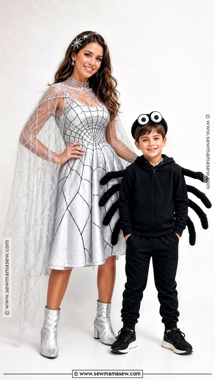 Spiderweb And Spider Costume - 30 mother son halloween costumes