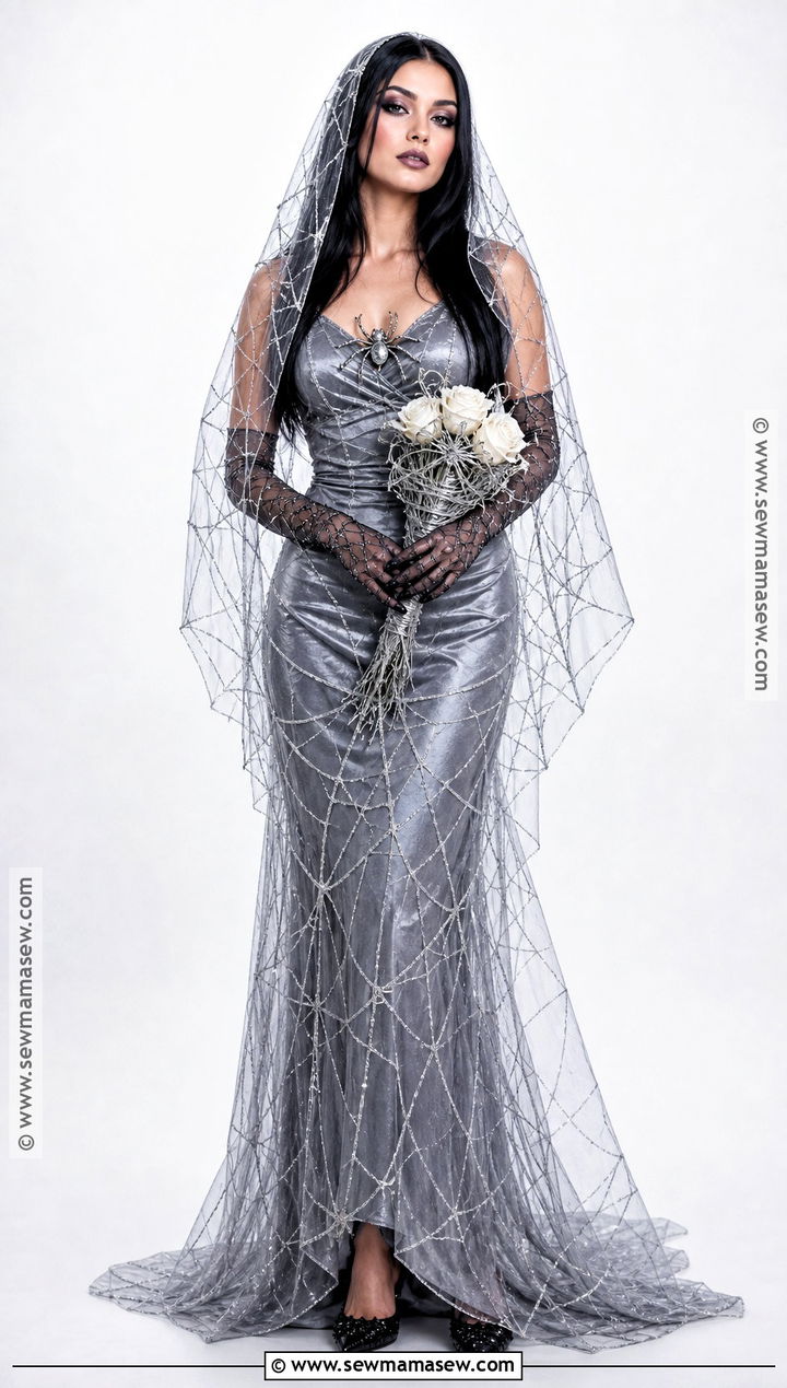 Spiderweb Bride Costume - 30 halloween bride costumes