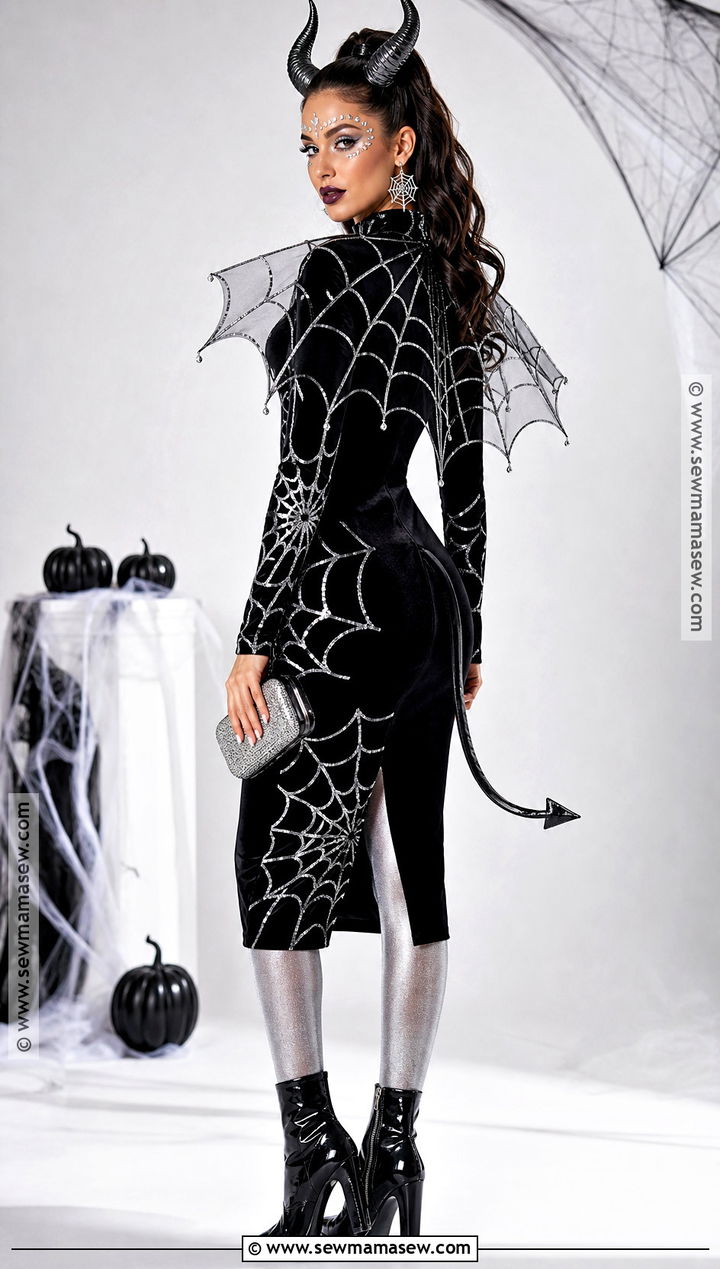 Spiderweb Demon Dress Costume - 30 demon dress ideas