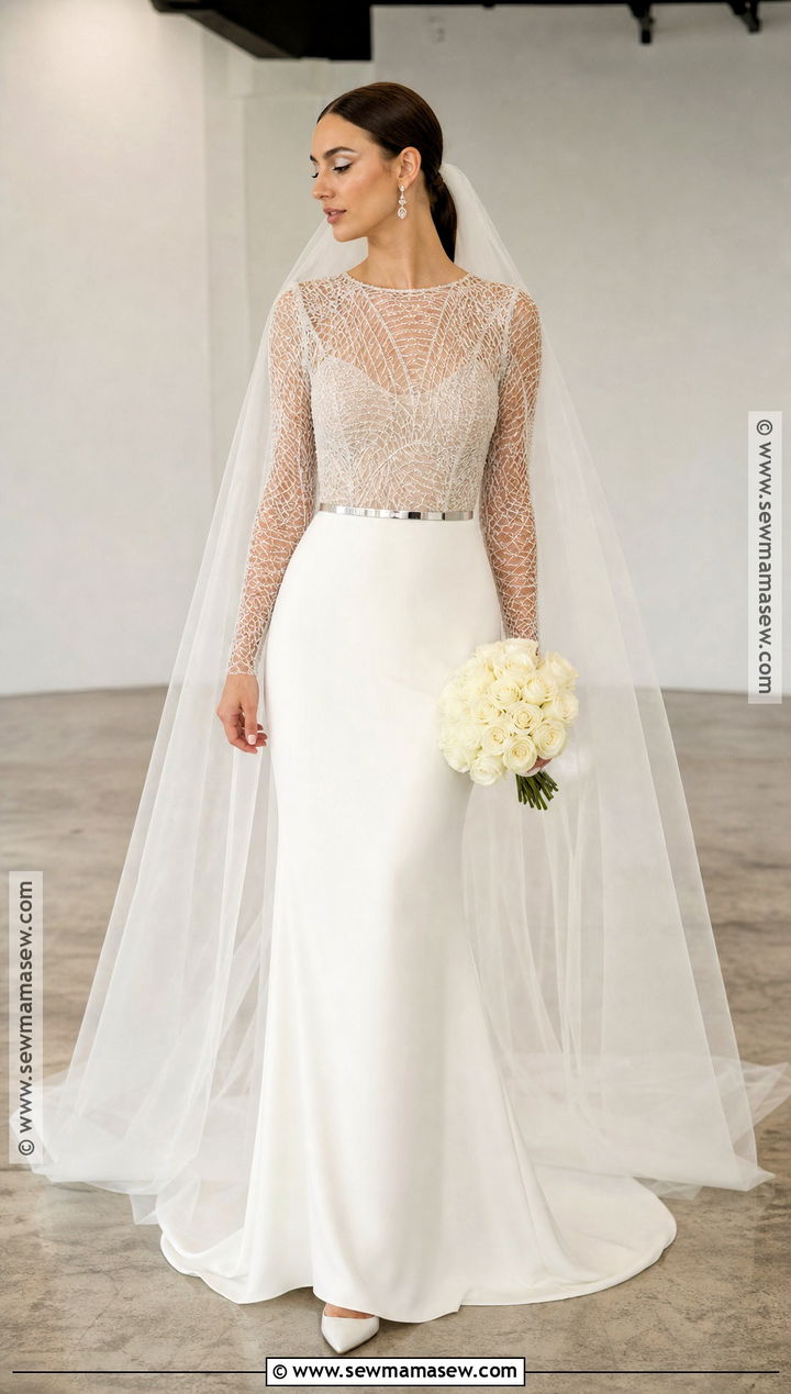 Spiderweb Lace Halloween Wedding Dress - 30 halloween wedding dresses