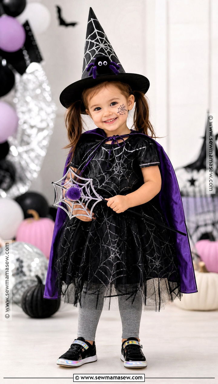 Spiderweb Toddler Witch Costume - 30 toddler witch costumes