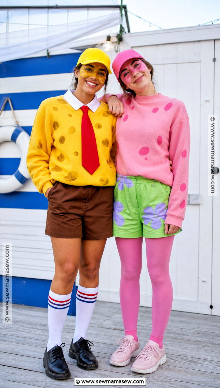 SpongeBob And Patrick Duo Costume - 35 costume ideas duo