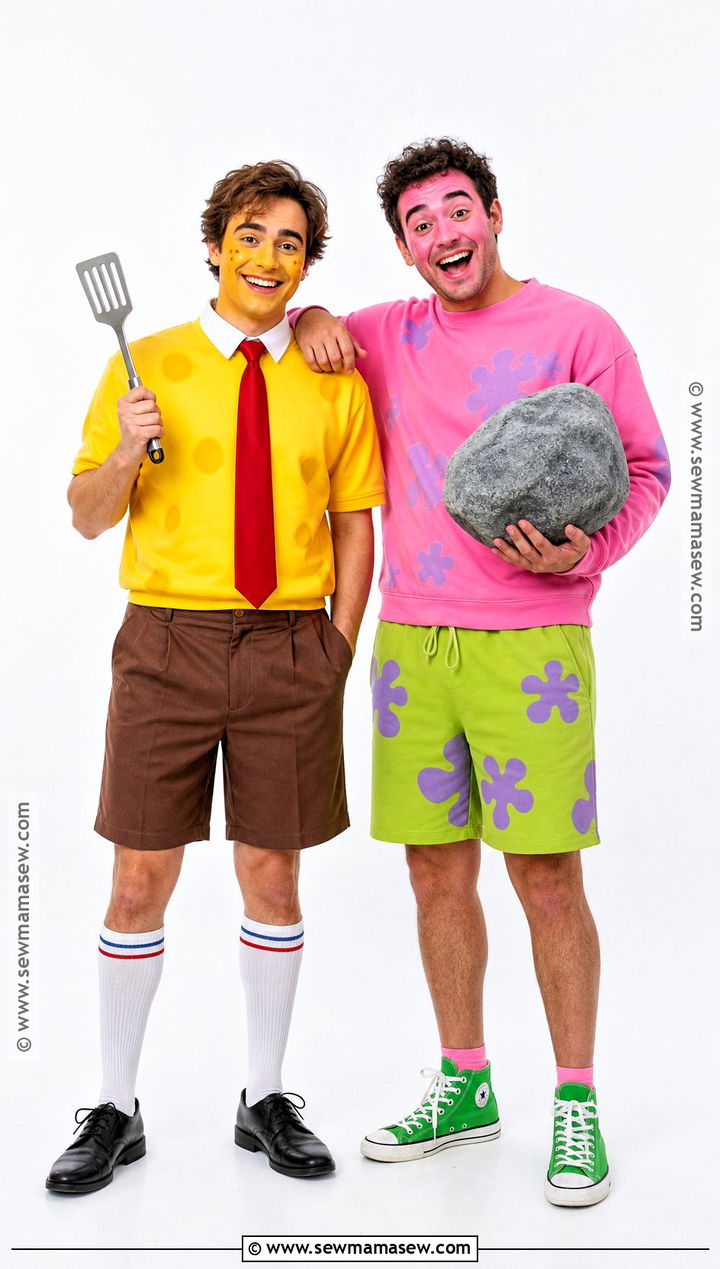 SpongeBob And Patrick Friend Costume - 30 friend costume ideas two