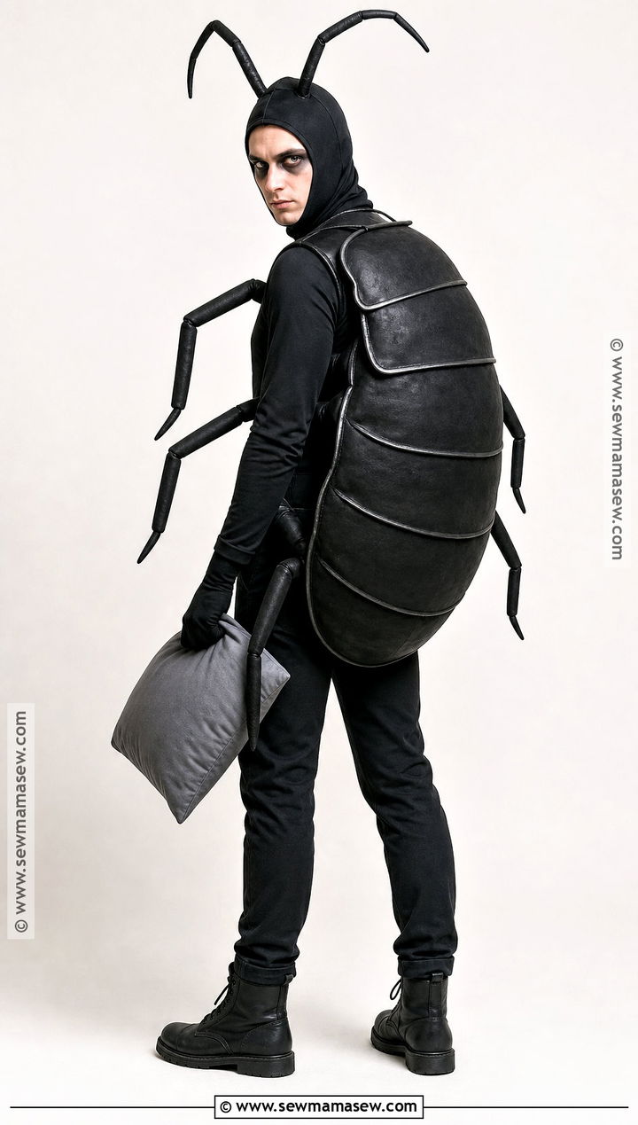 Spooky Black Bed Bug Costume - 30 Bed Bug Halloween Costume Ideas
