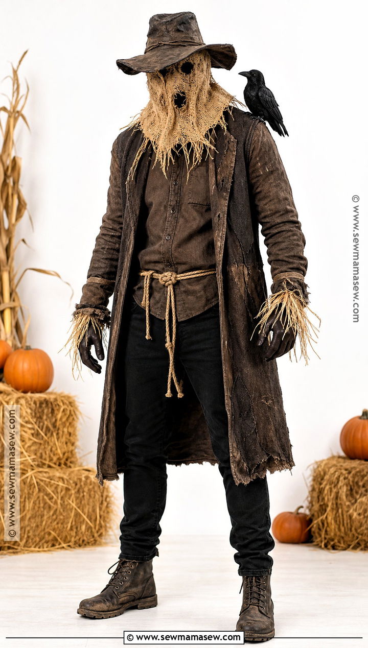 Spooky Burlap Scarecrow Costume - 30 Scarecrow Costume Ideas for Men