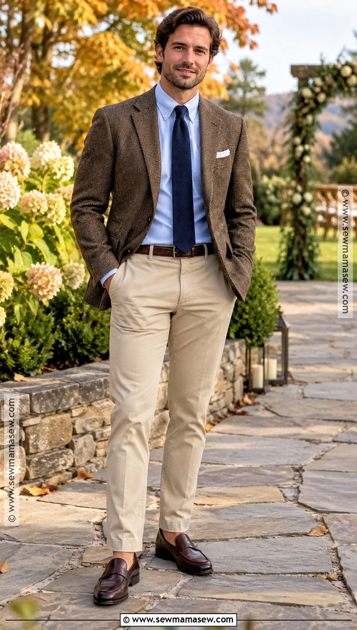 Sport Coat And Chinos Fall Wedding Attire - 20 fall wedding mens attire ideas