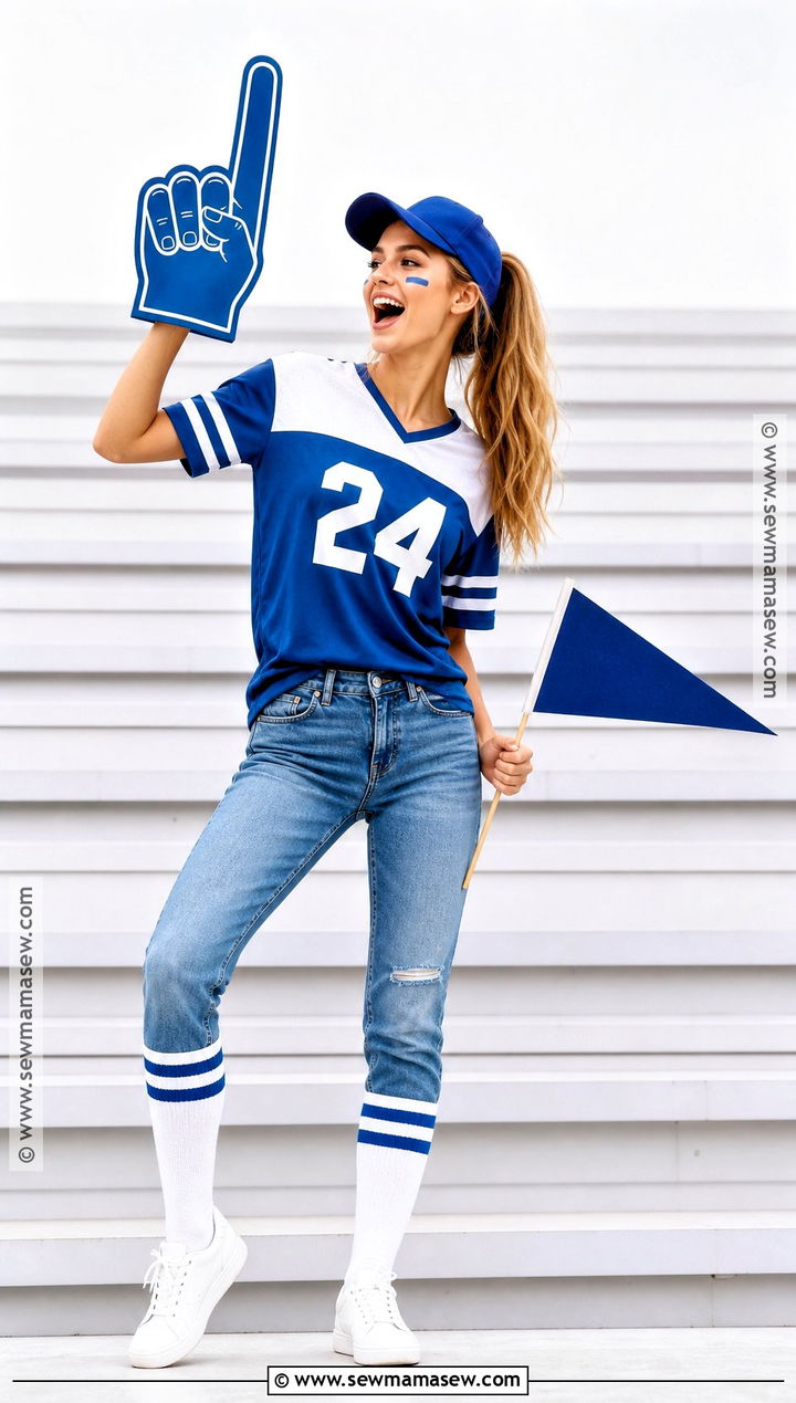 Sports Fan Costume With Team Colors - 35 Halloween Costumes Easy Last Minute