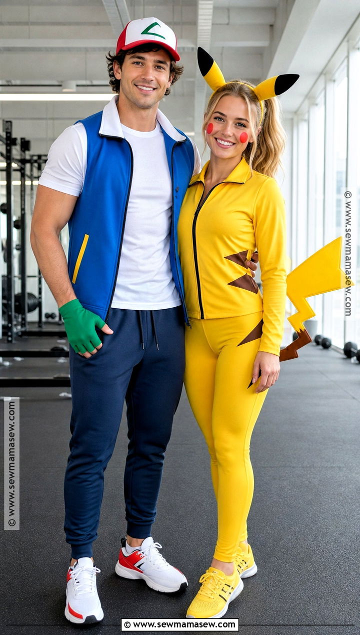 Sporty Ash And Pikachu Costume - 30 ash and pikachu costume ideas