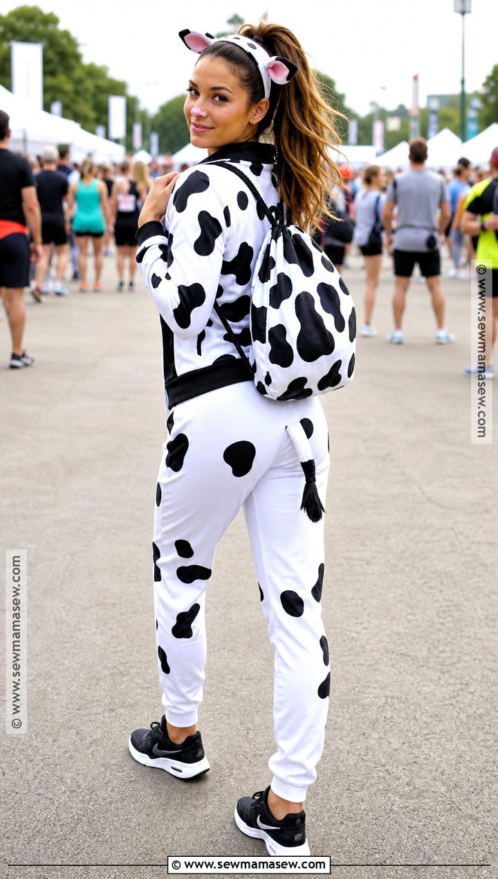 Sporty Cow Costume - 30 Cow Costume Women's Ideas