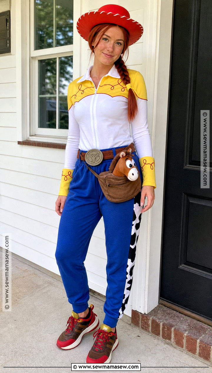 Sporty Jessie Costume With Sneakers - 30 jessie toy story halloween costume ideas