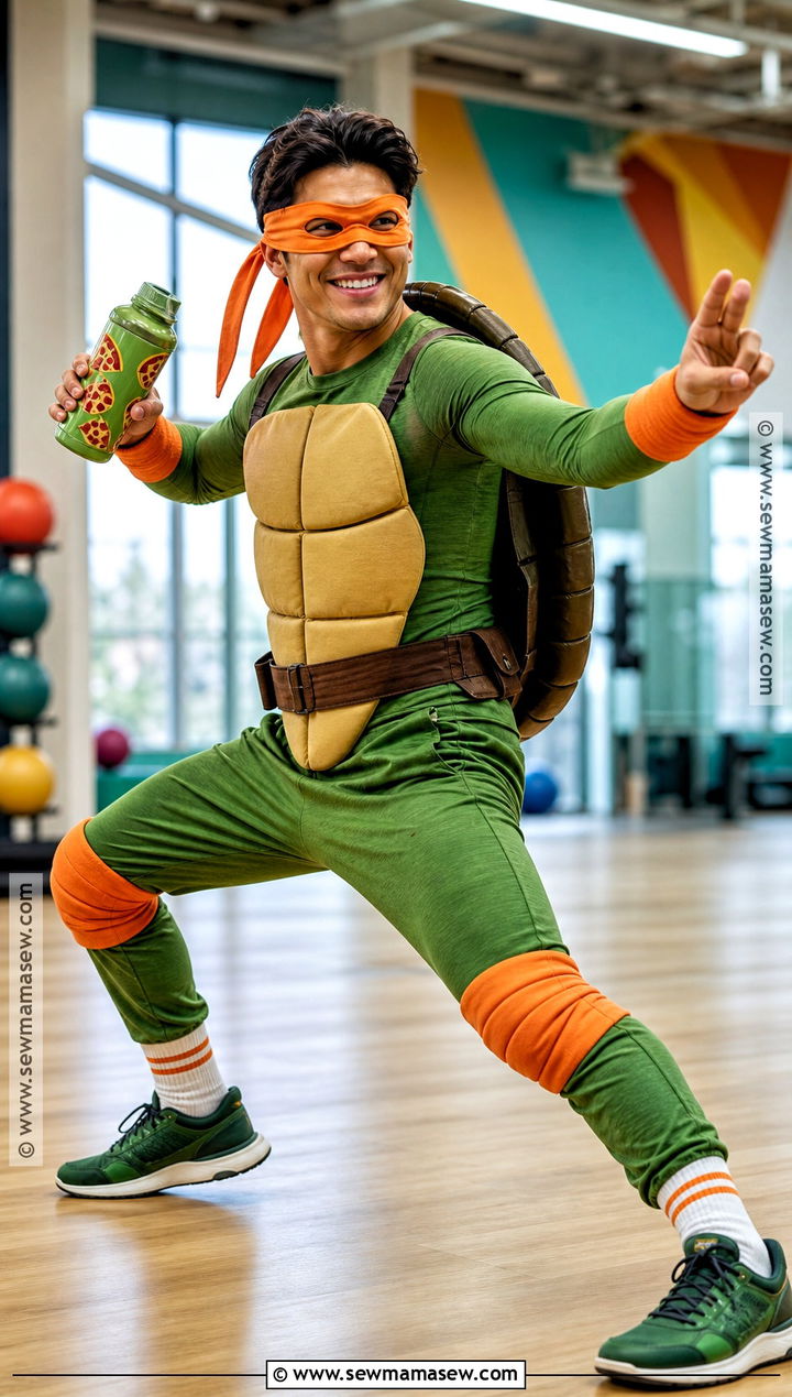 Sporty Ninja Turtle Costume - 30 ninja turtle halloween costume ideas