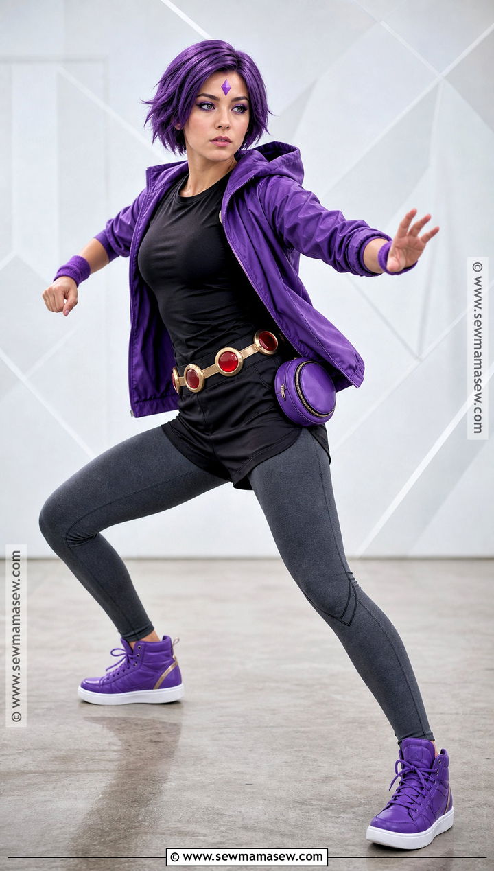 Sporty Raven Halloween Outfit - 30 Raven Teen Titans Go Outfit Halloween Ideas