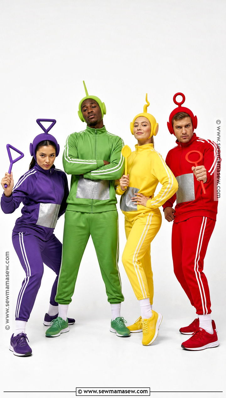 Sporty Teletubbies Group Costume - 40 teletubbies costume ideas