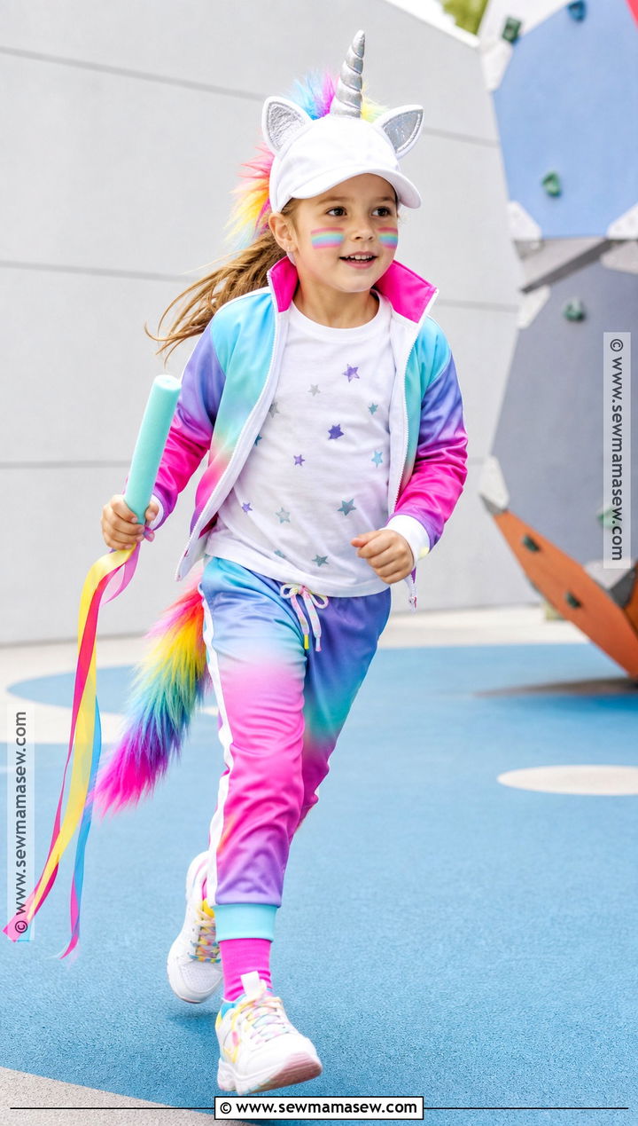 Sporty Unicorn Costume - 30 unicorn costume ideas for kids