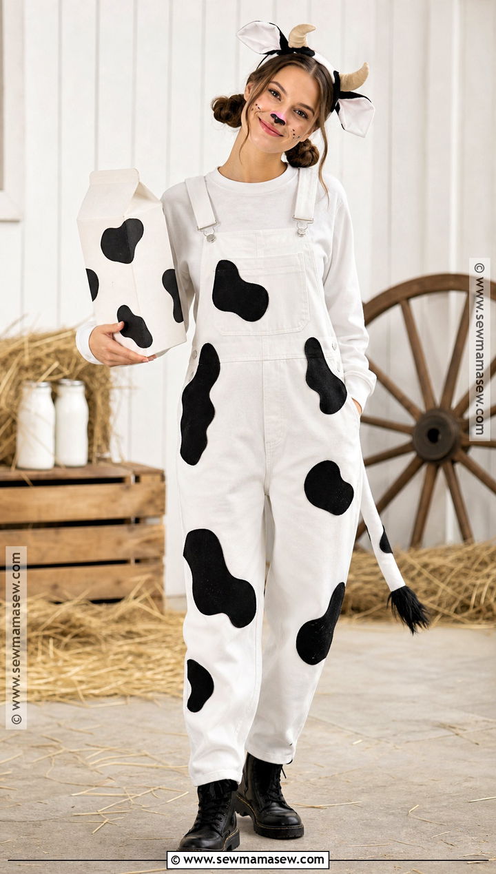 Spotted Cow Halloween Costume - 40 animal halloween costumes