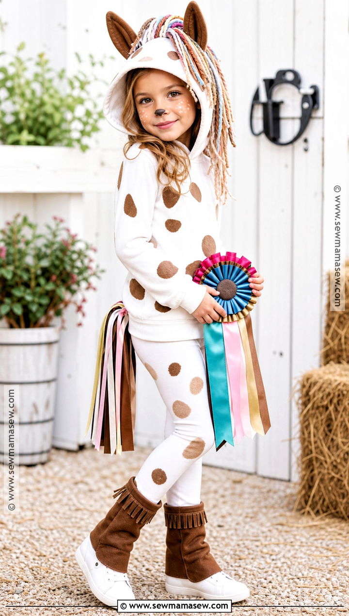 Spotted Pony Costume - 30 farm animal costumes
