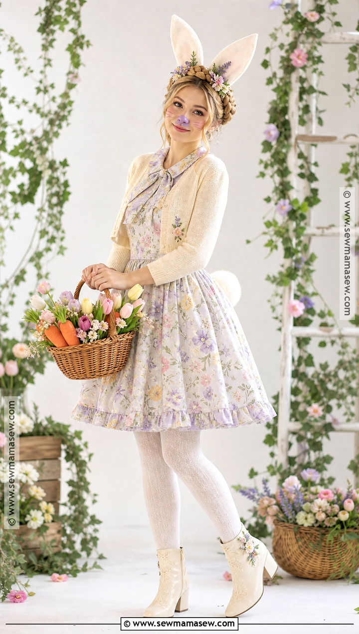 Spring Flower Bunny Costume - 50 bunny costume ideas