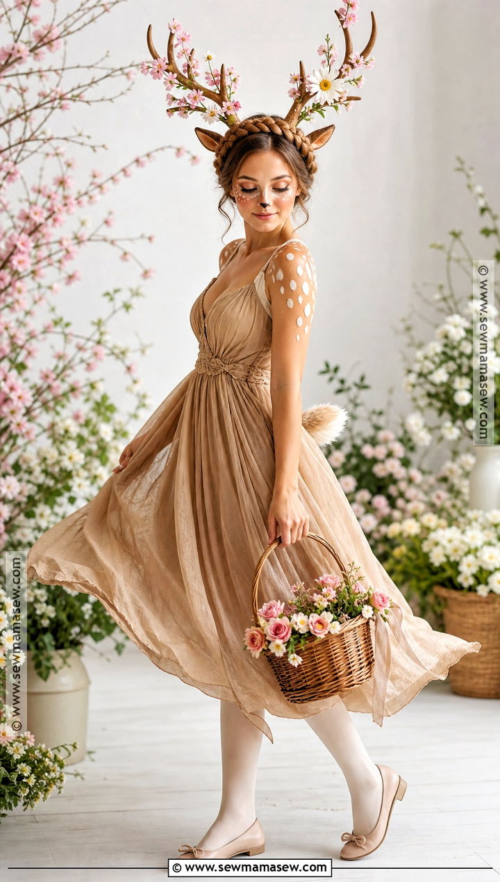 Spring Flower Deer Costume - 50 deer costume ideas