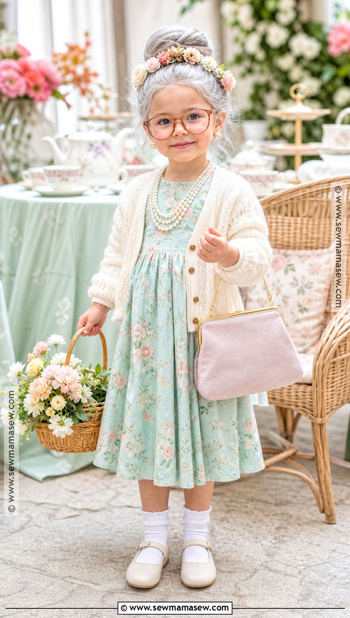 Spring Flower Grandma Old Lady Costume - 30 old lady costume ideas for kids