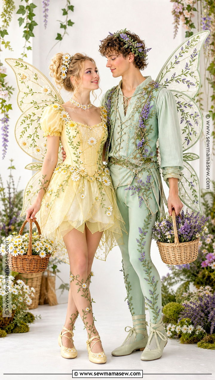 Spring Garden Fairy Couple Costume - 30 fairy couple costume ideas