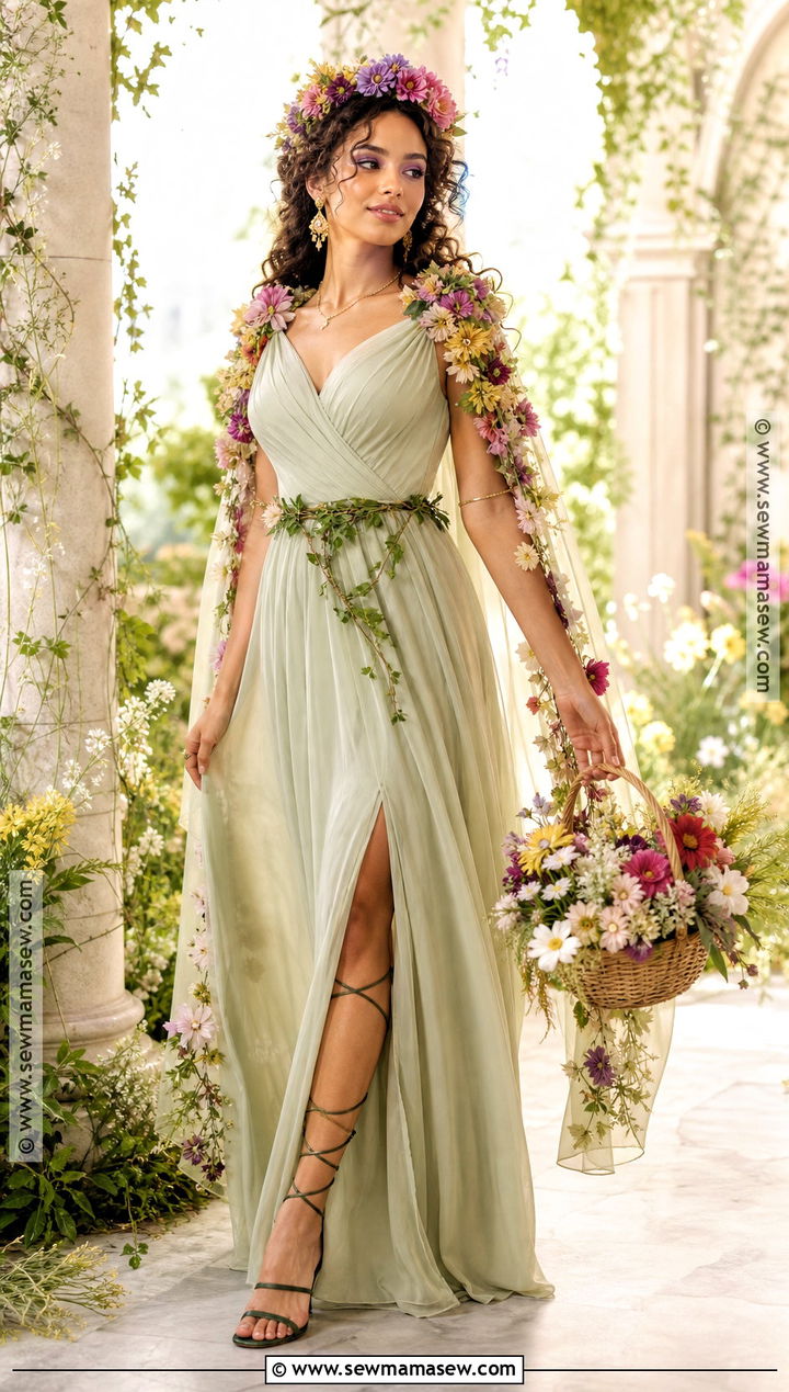 Spring Persephone Goddess Costume - 40 greek goddess halloween costume ideas