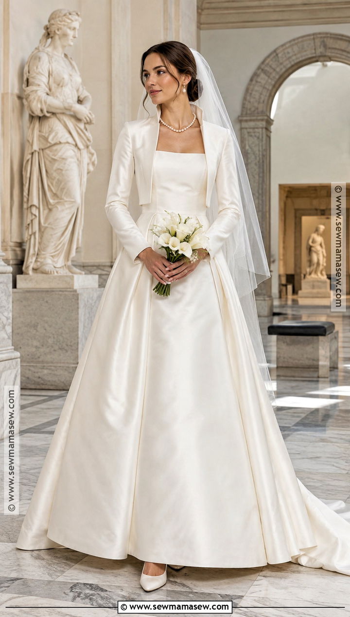 Square Neck November Wedding Dress - 15 november wedding dress brides ideas