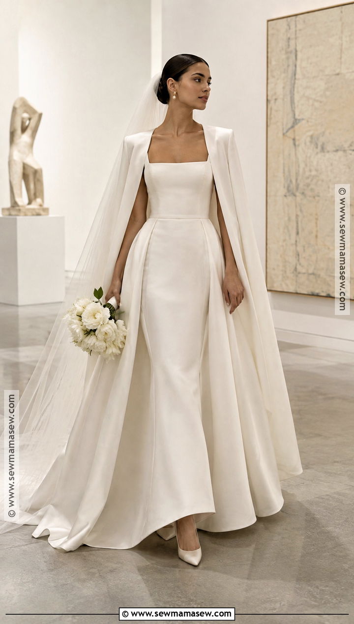 Square Neck Wedding Dress - 15 wedding dresses for fall weddings