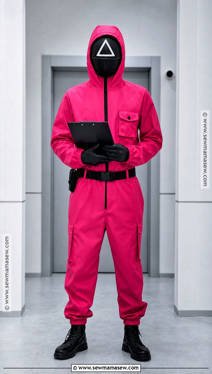 Squid Game Pink Guard Costume - 30 netflix characters costume ideas