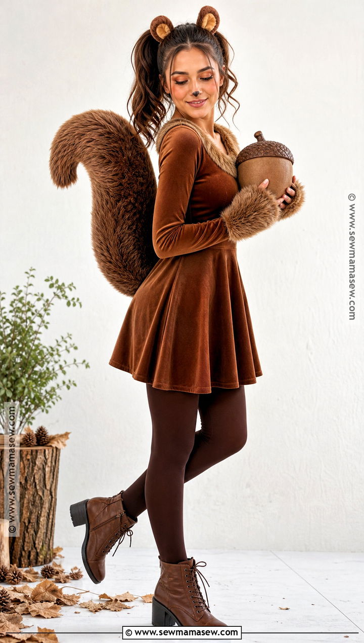 Squirrel Costume With Fluffy Tail - 35 Animal Costumes for Women