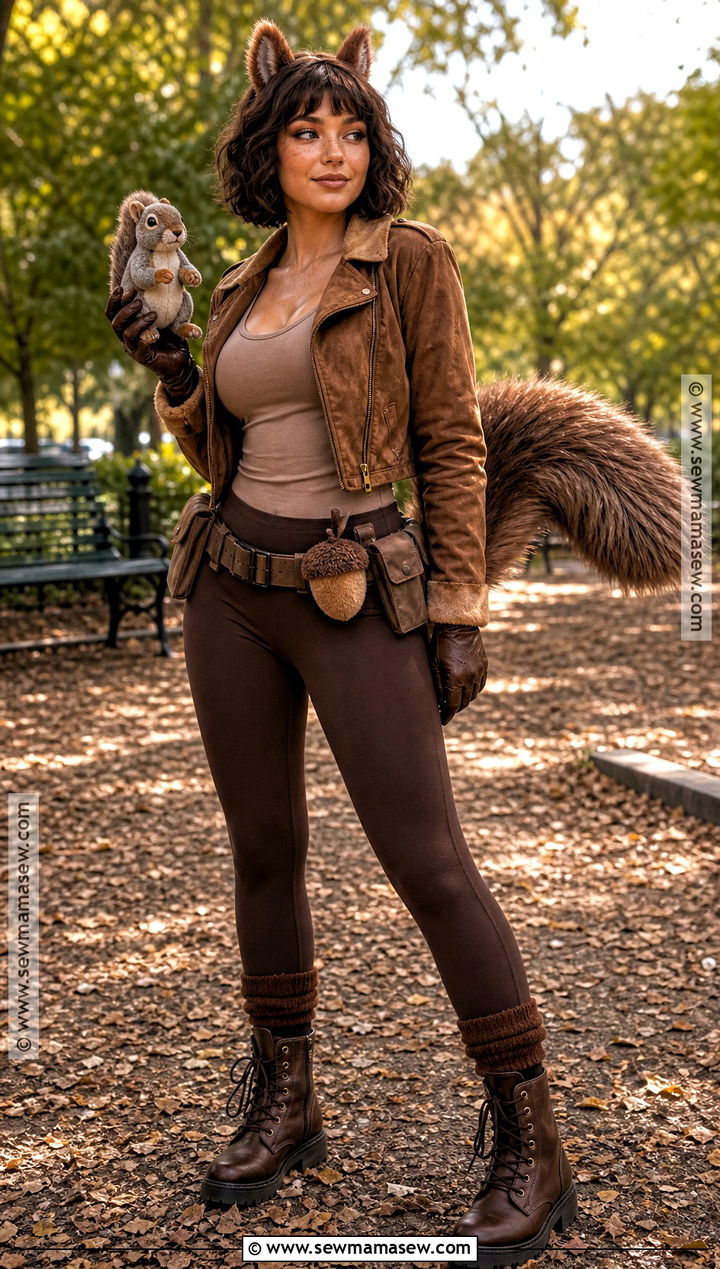 Squirrel Girl Costume With Brown Jacket - 30 Superhero Halloween Costumes for Women