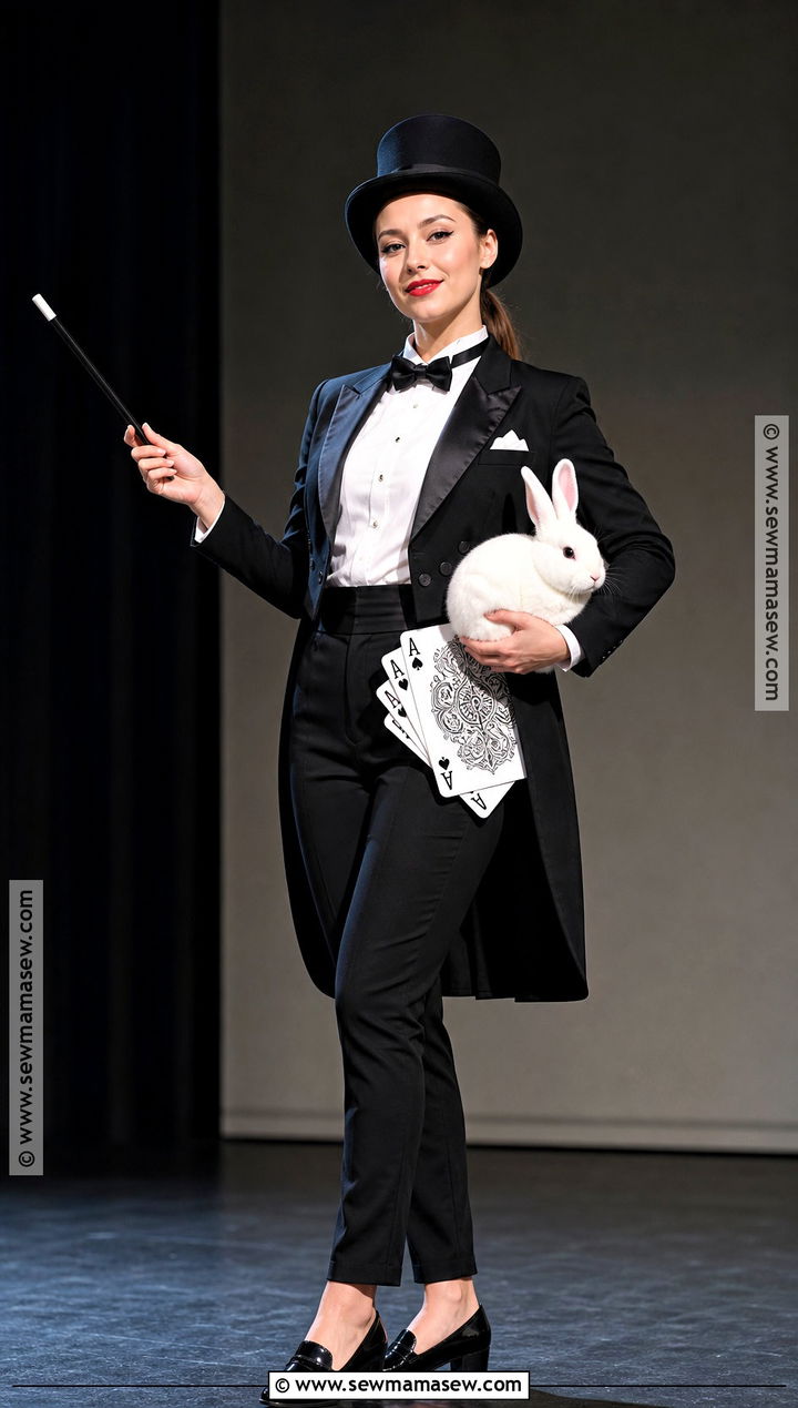 Stage Magician Costume - 30 woman in black costume ideas