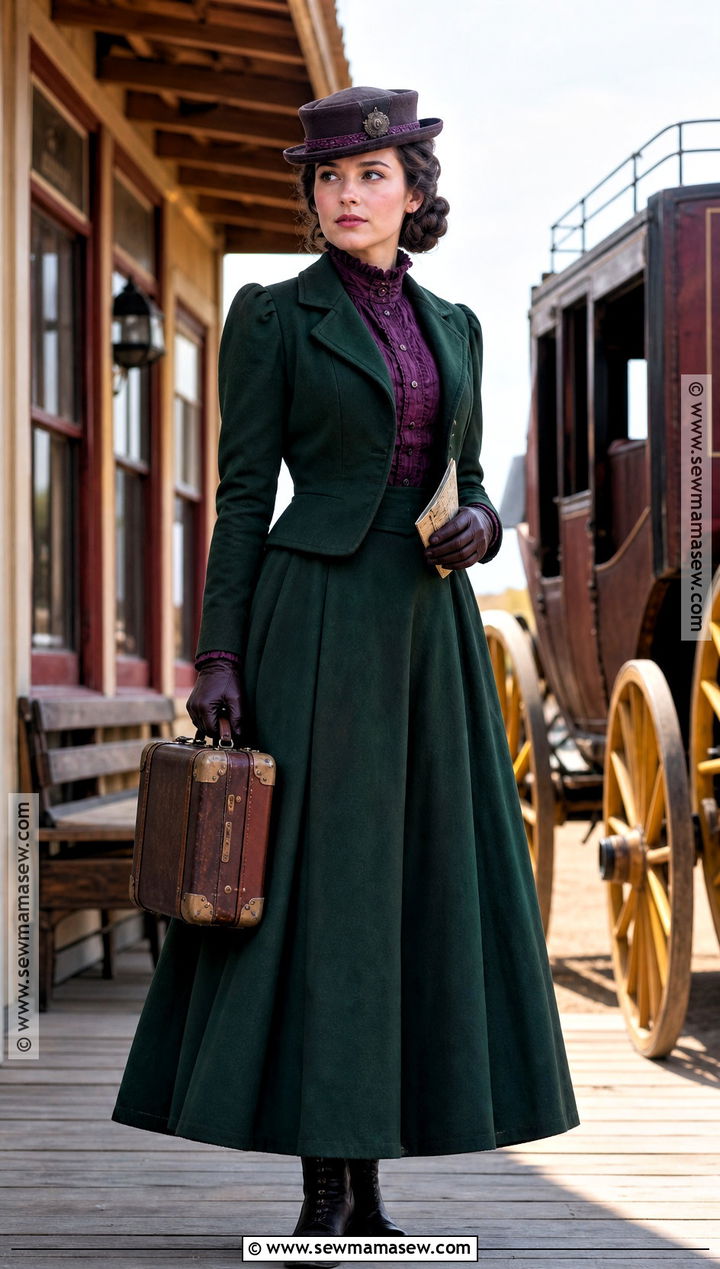 Stagecoach Traveler Western Costume - 30 western costume ideas for women