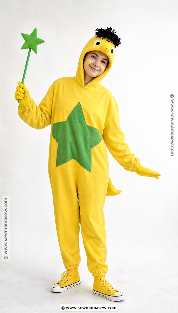 Star Belly Sneetch Costume With Yellow Jumpsuit - 30 dr seuss characters dress up ideas