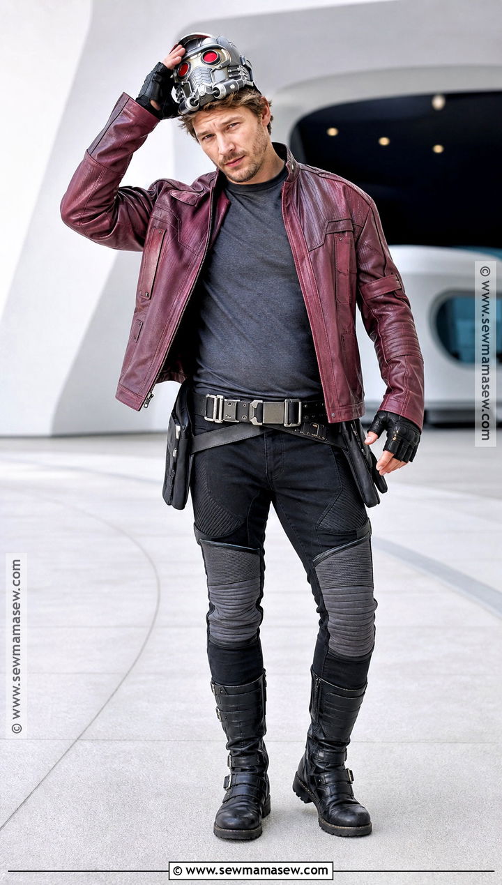 Star Lord Costume With Burgundy Jacket - 30 avengers costumes