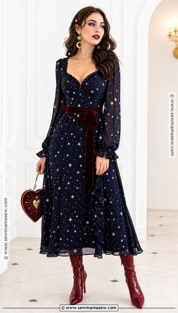 Star Print Love Witch Outfit - 30 love witch outfit ideas