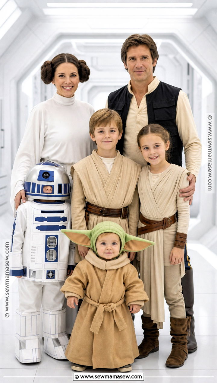 Star Wars Family Costume For Six - 30 family of 6 halloween costumes