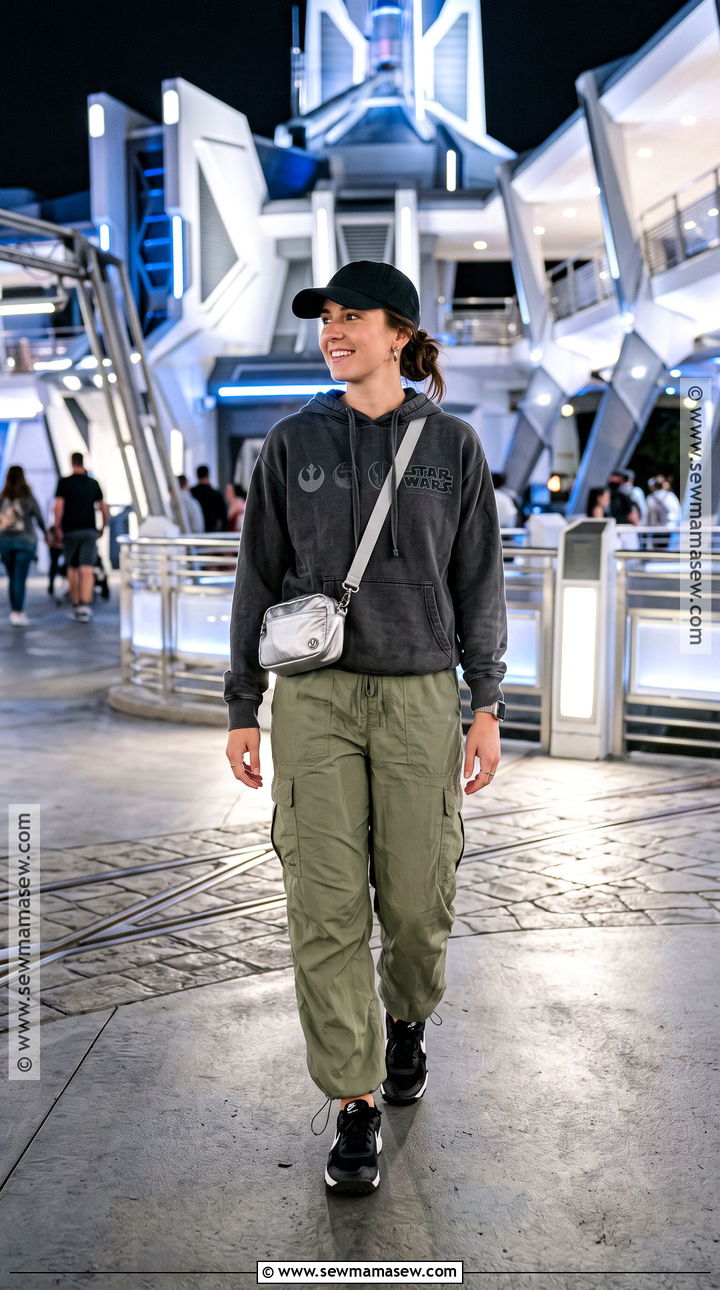 Star Wars Sweatshirt And Cargo Pants Outfit - 20 Disney Outfits Women Fall